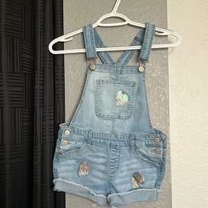 Girls overall shorts
